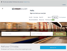 Tablet Screenshot of careerbuilder.co.uk